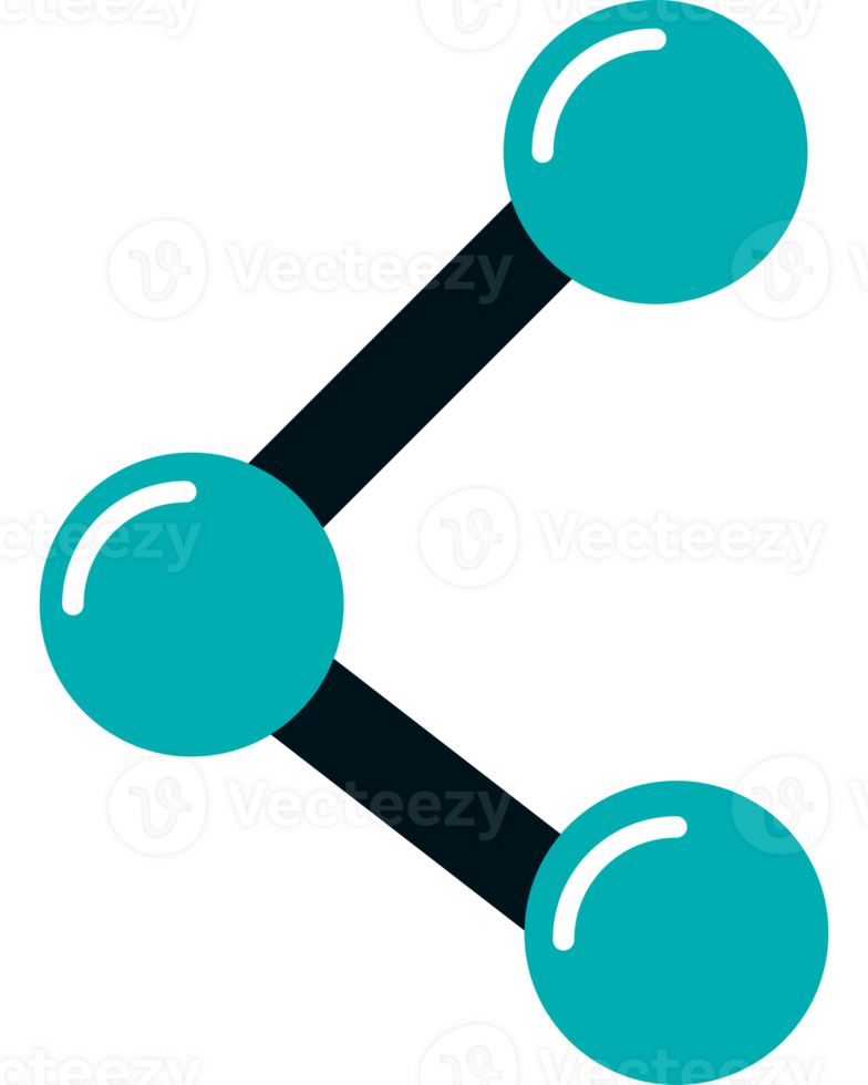 A blue and green connection icon png
