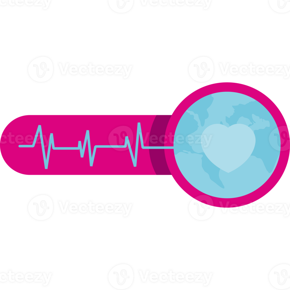 Heartbeat icon with a pink background png