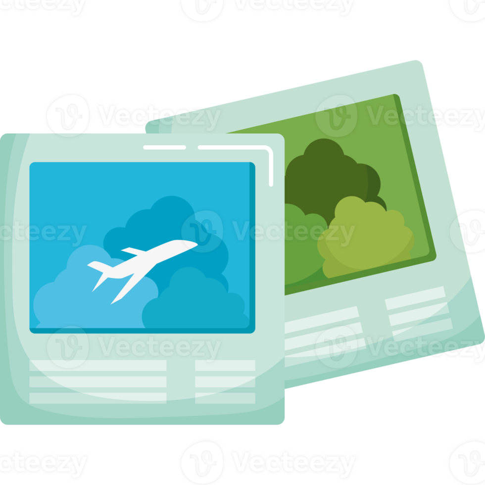 Two pictures of an airplane flying over a green landscape png