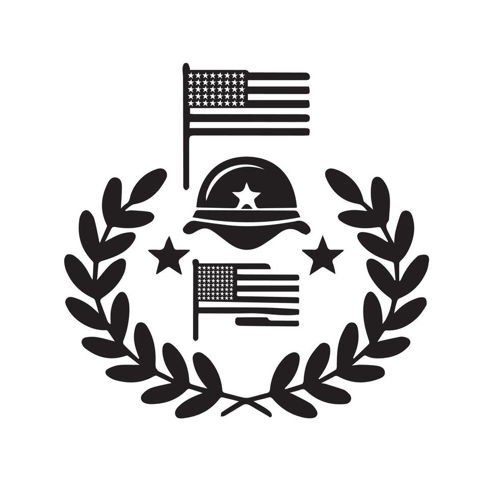 veterans day icon illustration art design vector