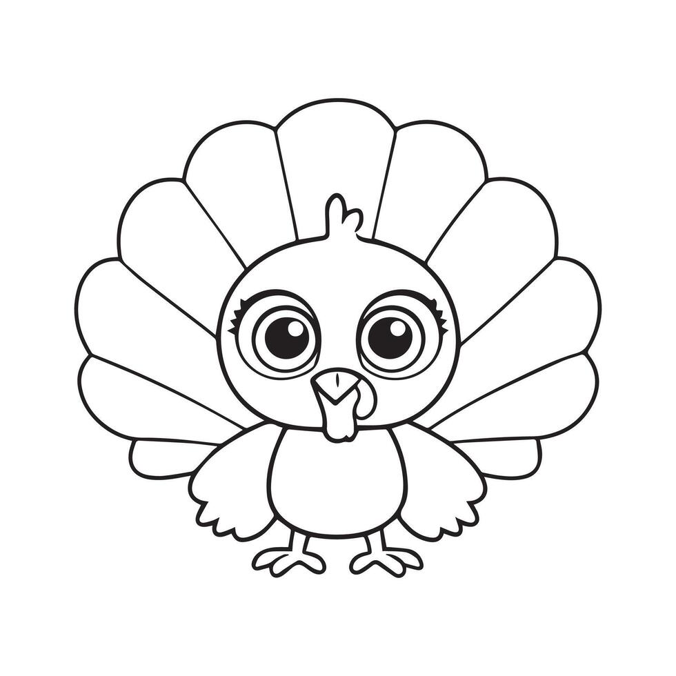 happy thanksging turkey elements vector