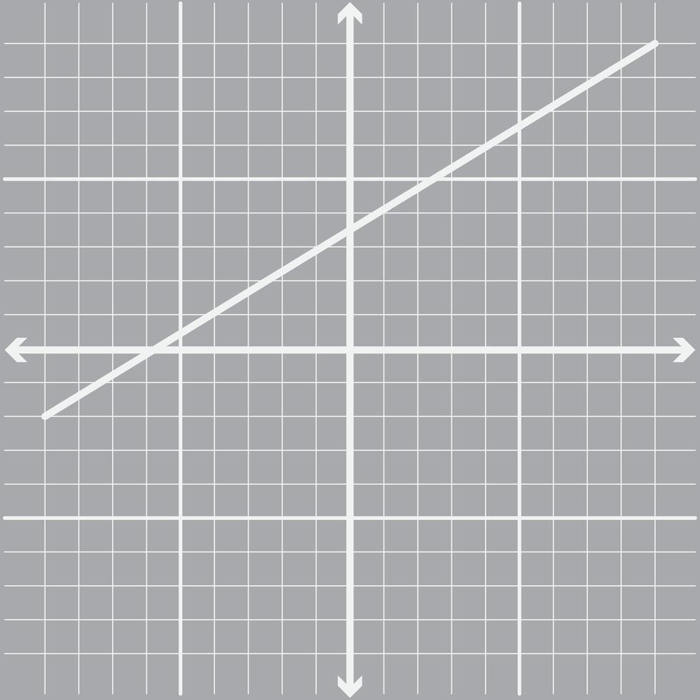 Straight line on graph page of gray color using x and y axis lines for education illustration vector