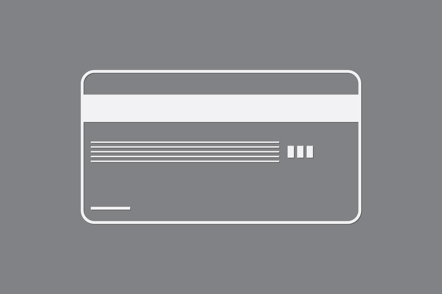 Cool debit card for online transaction vector