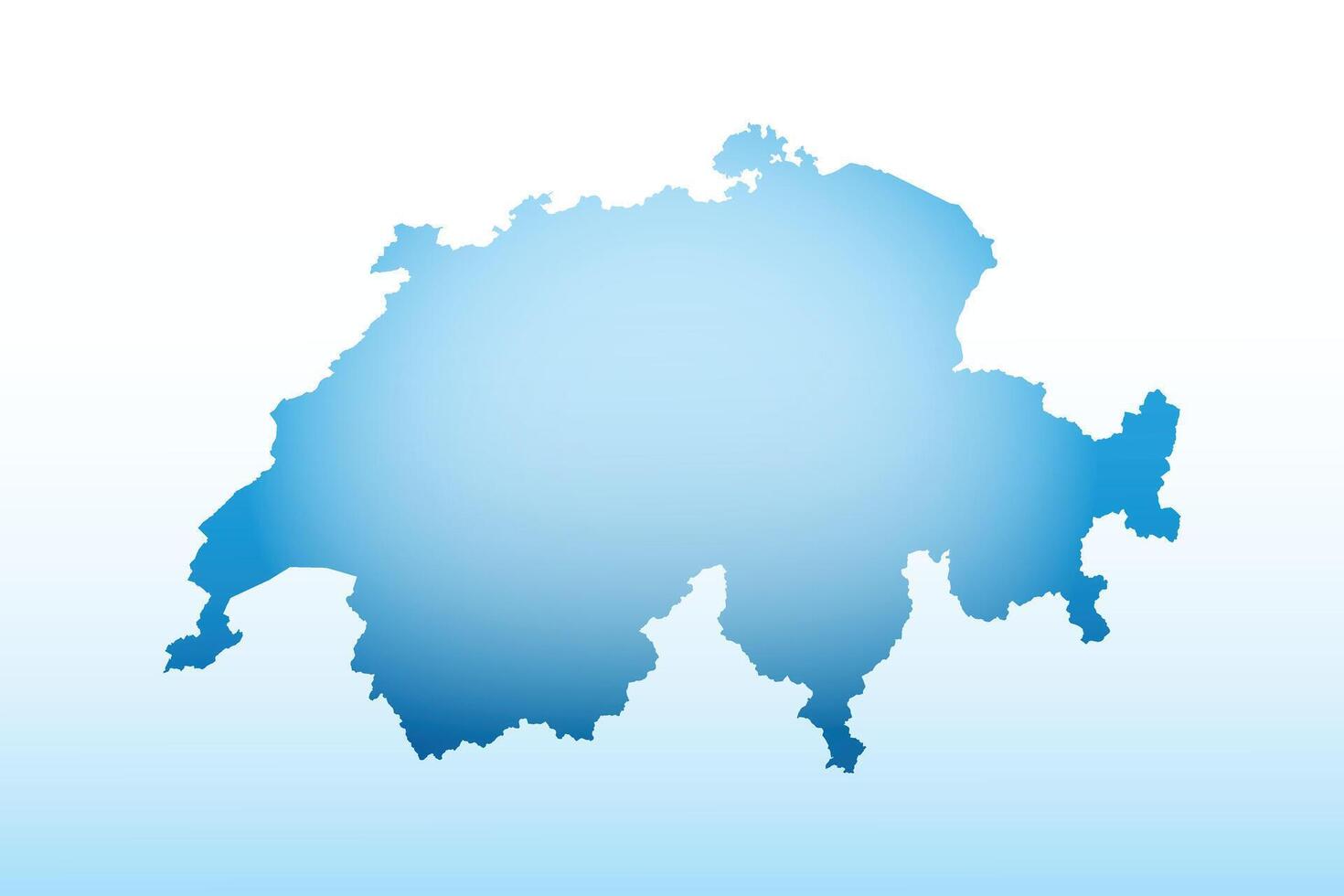 Blue Switzerland map ice with dark and light effect on light background illustration vector