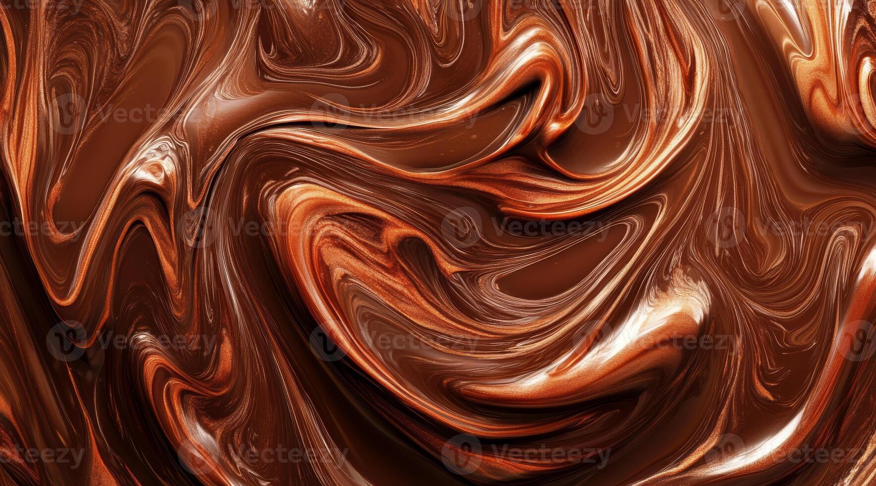 Immerse in luscious, melted chocolate with rich browns and glossy finishes. Its perfect for enticing culinary designs and artistic backgrounds that delight the senses and evoke joy photo