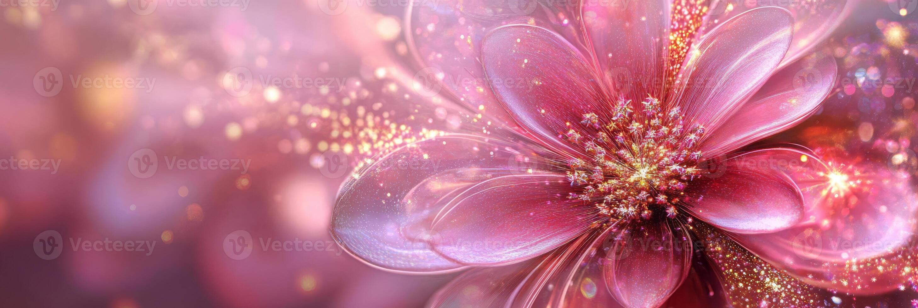 This is an elegantly crafted, dreamy floral design that features soft pink hues complemented by shimmering details photo