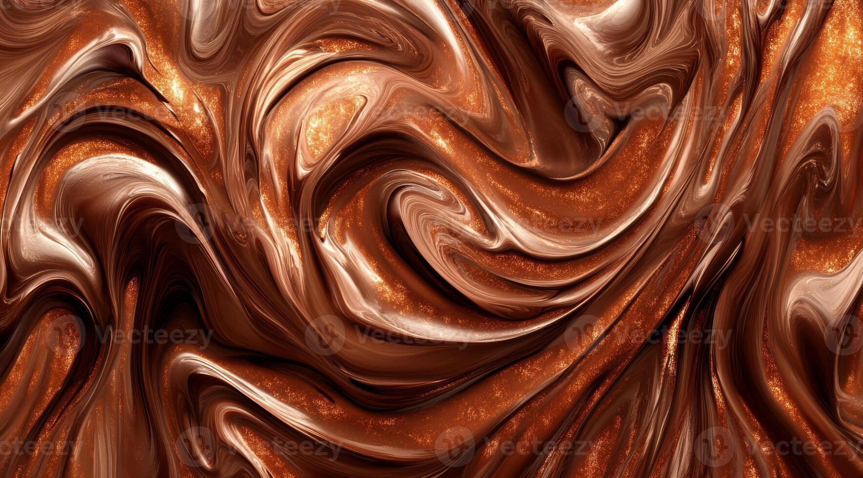 Imagine being enveloped in the rich, glossy texture of melted chocolate with deep brown tones and a hint of shimmerperfect for sweetthemed designs that captivate senses and spark cravings photo