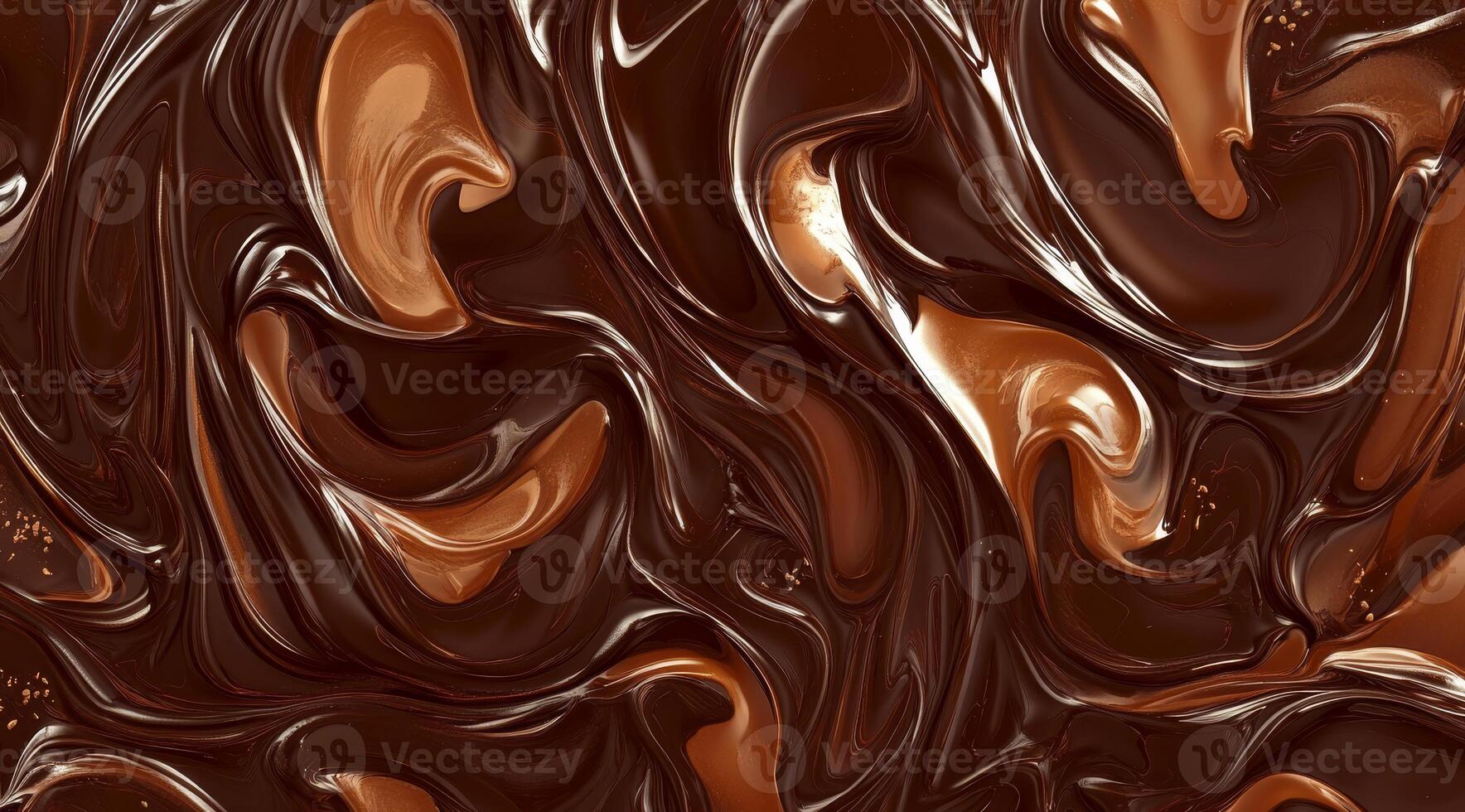 Imagine rich, velvety melted chocolate swirls with intricate patterns, offering culinary inspiration and serving as stunning dessert decorations that delight the senses effortlessly photo