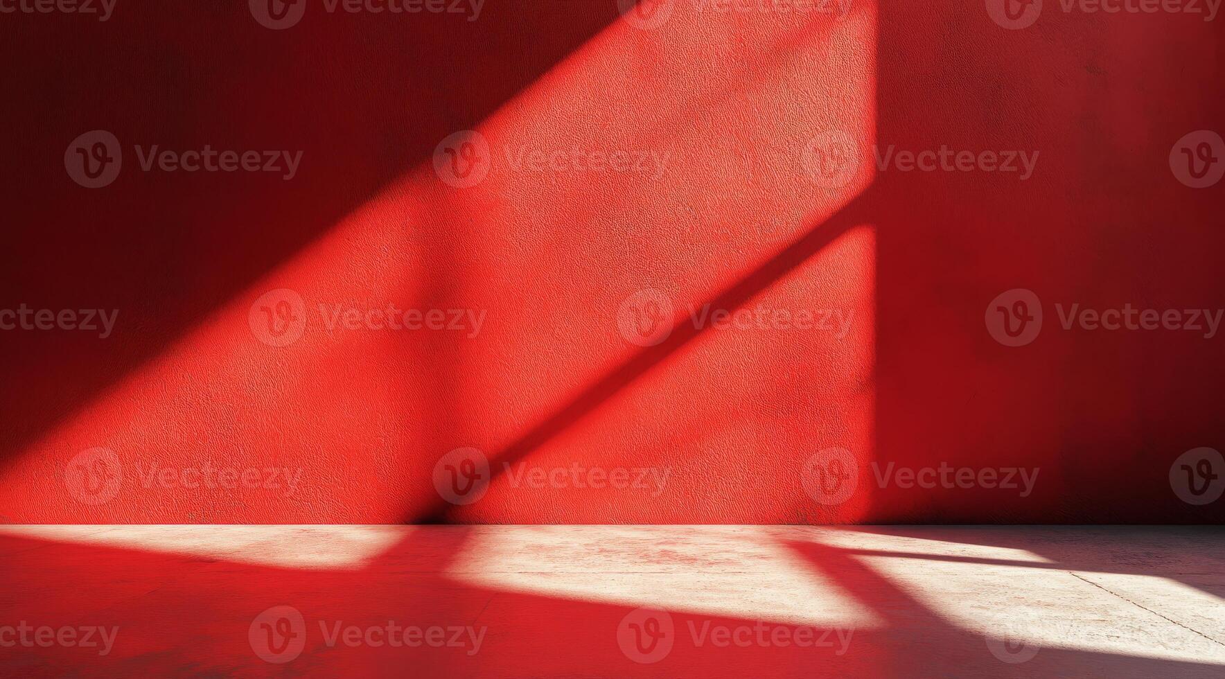 A minimalist artistic composition that highlights deep red textures and showcases dynamic shadows throughout photo