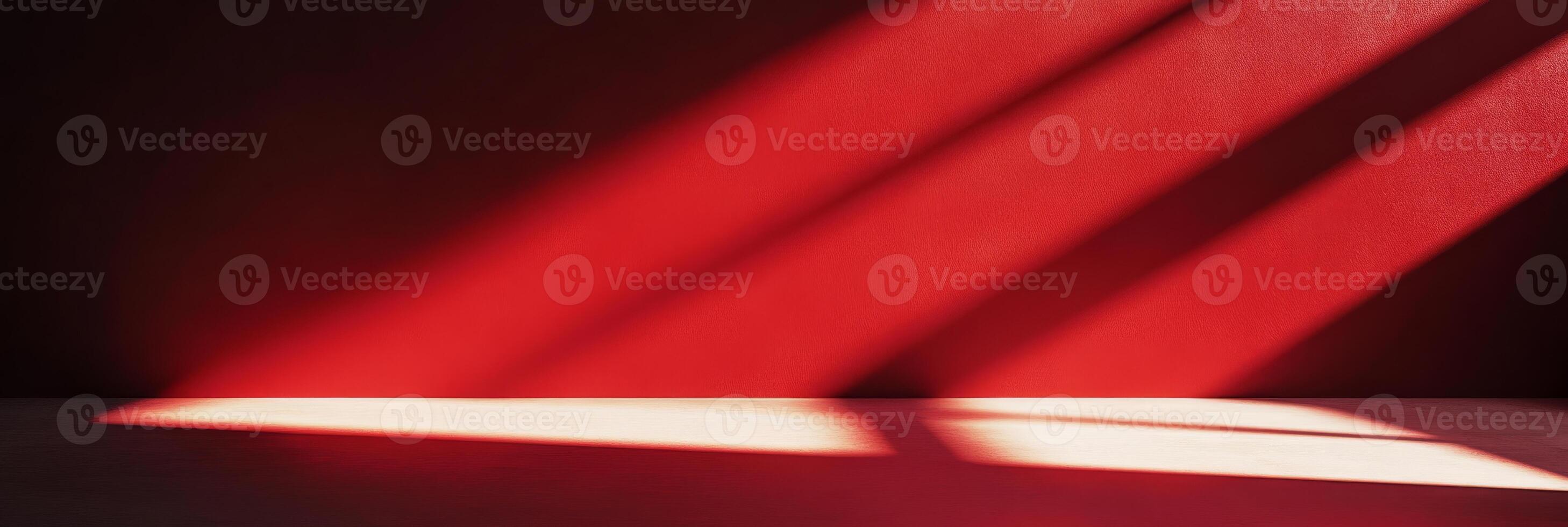 An inspiring artistic capture of vibrant red shadows creating a visually striking and compelling composition photo