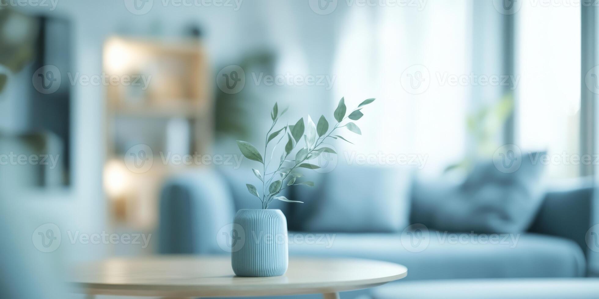 Scandinavianinspired interior design exudes serenity with soft colors and minimalism, enhanced by lush greenery, creating a calming atmosphere that promotes relaxation and tranquility photo