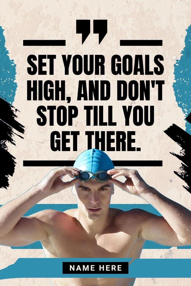 Sport Quotes Pinterest Graphic template