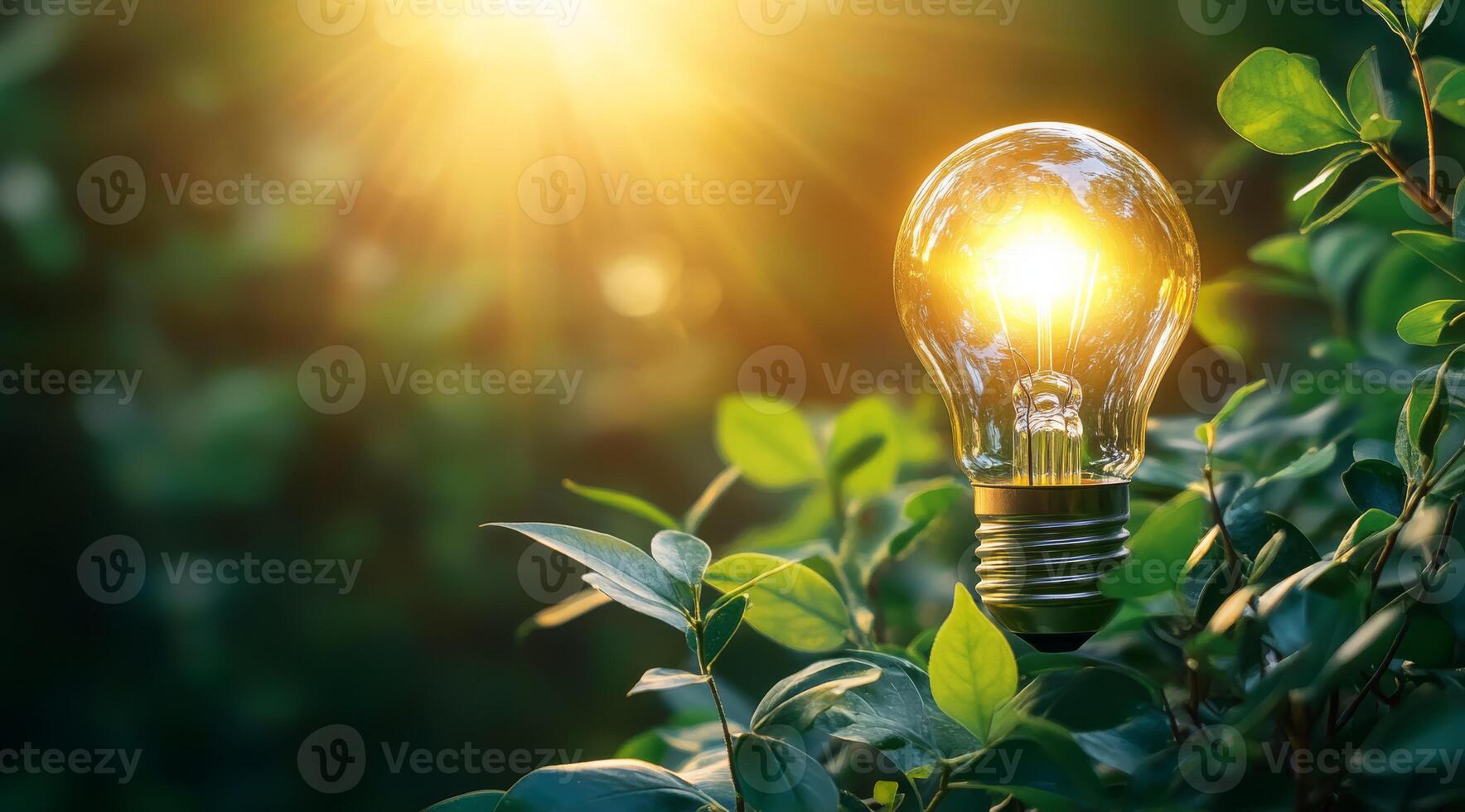 A colorful illustration of renewable energy solutions, showcasing the synergy between nature and advanced clean technologies to promote a sustainable and ecofriendly future for our planet photo