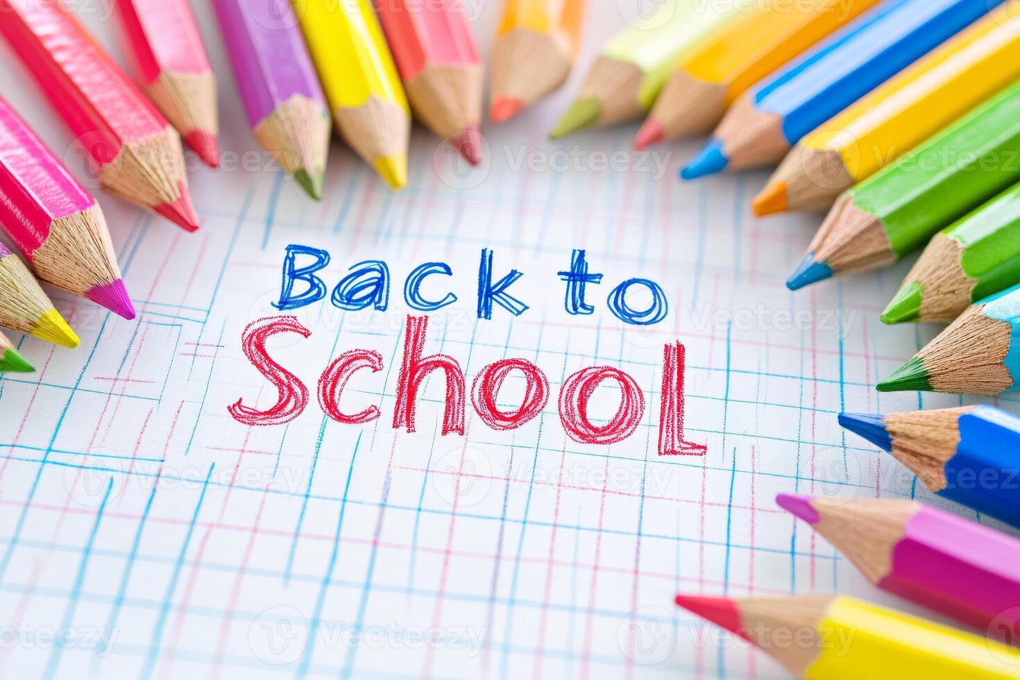Embrace the backtoschool spirit with colorful pencils and motivation Let this experience ignite a year of incredible learning adventures and creativity, inspiring growth in all students photo