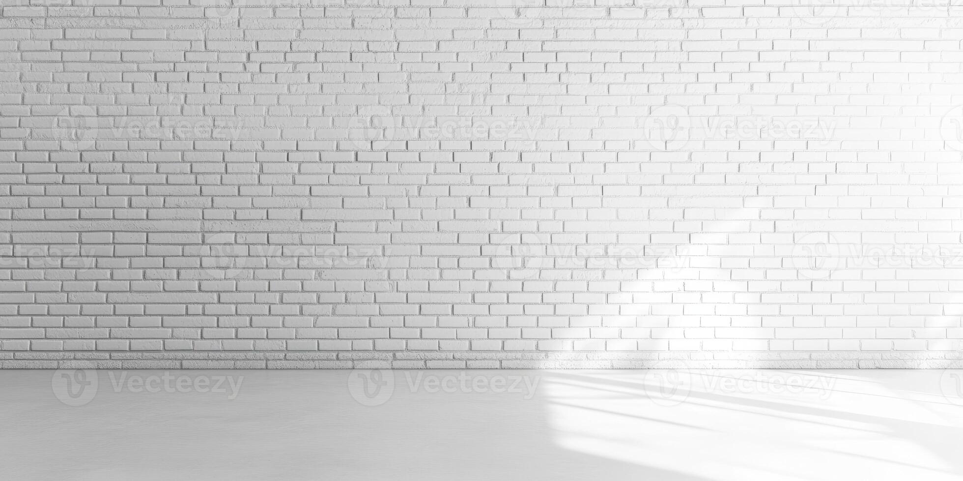 A bright white brick wall is a versatile backdrop for creative projects, presentations, or photography, enhancing the aesthetics and appeal of any space for various artistic endeavors photo