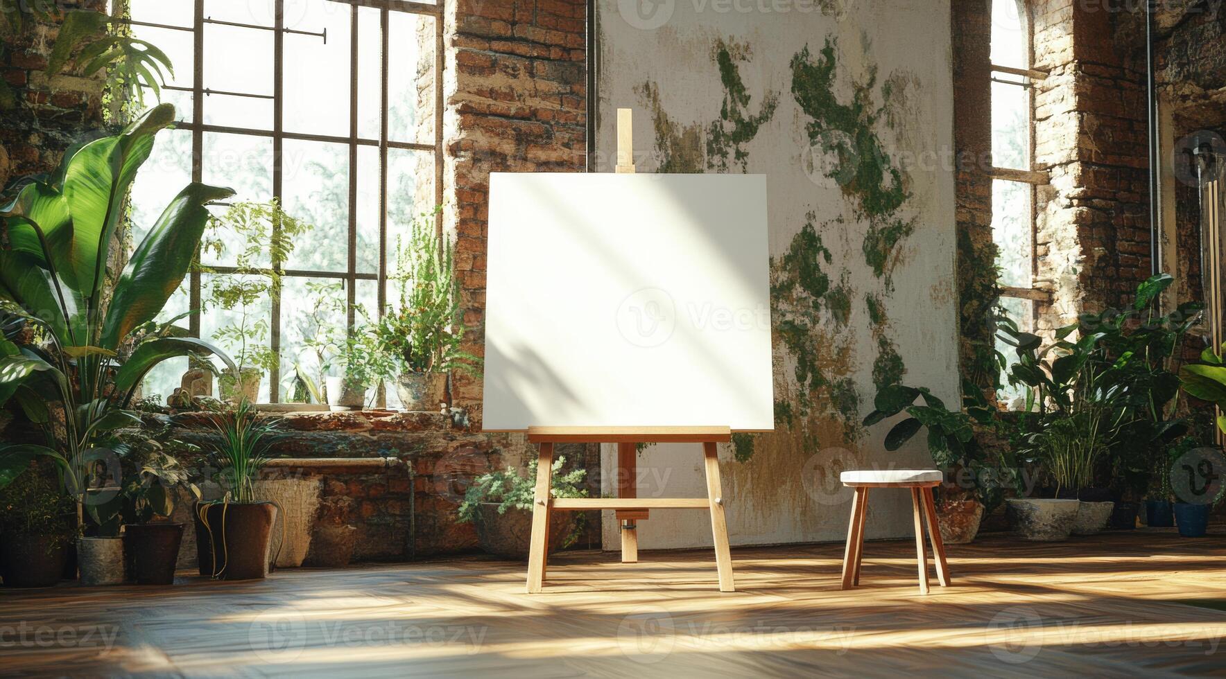 This bright loft has large windows that fill the space with natural light and white walls, creating an ideal setting for innovative designs and art, inspiring creativity in all who enter photo