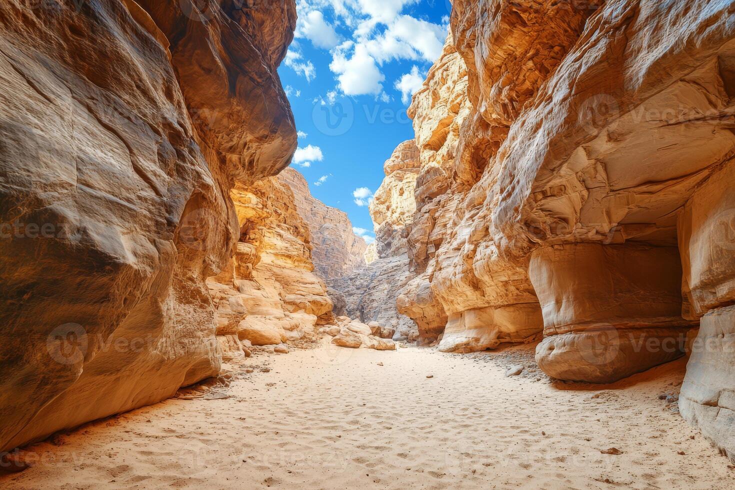 Wadi Disah is renowned for its breathtaking rock formations, expansive golden sands, and vibrant skies, making it an ideal destination for nature enthusiasts and adventurers in Tabuk, Saudi Arabia photo