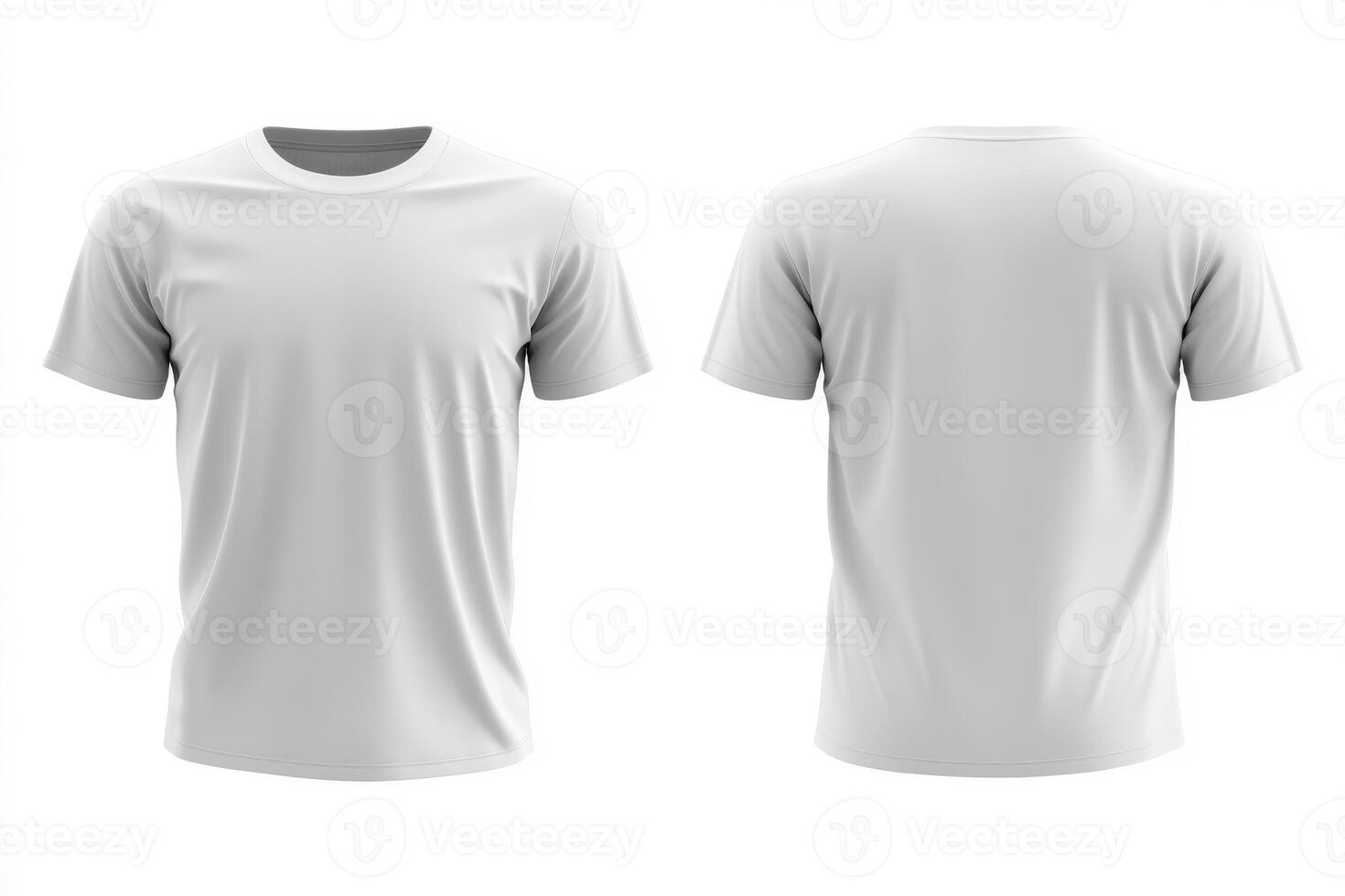 This is a sleek and modern mockup of an oversize white tshirt that effectively showcases both the front and the back views, specifically designed for various design purposes and tasks photo