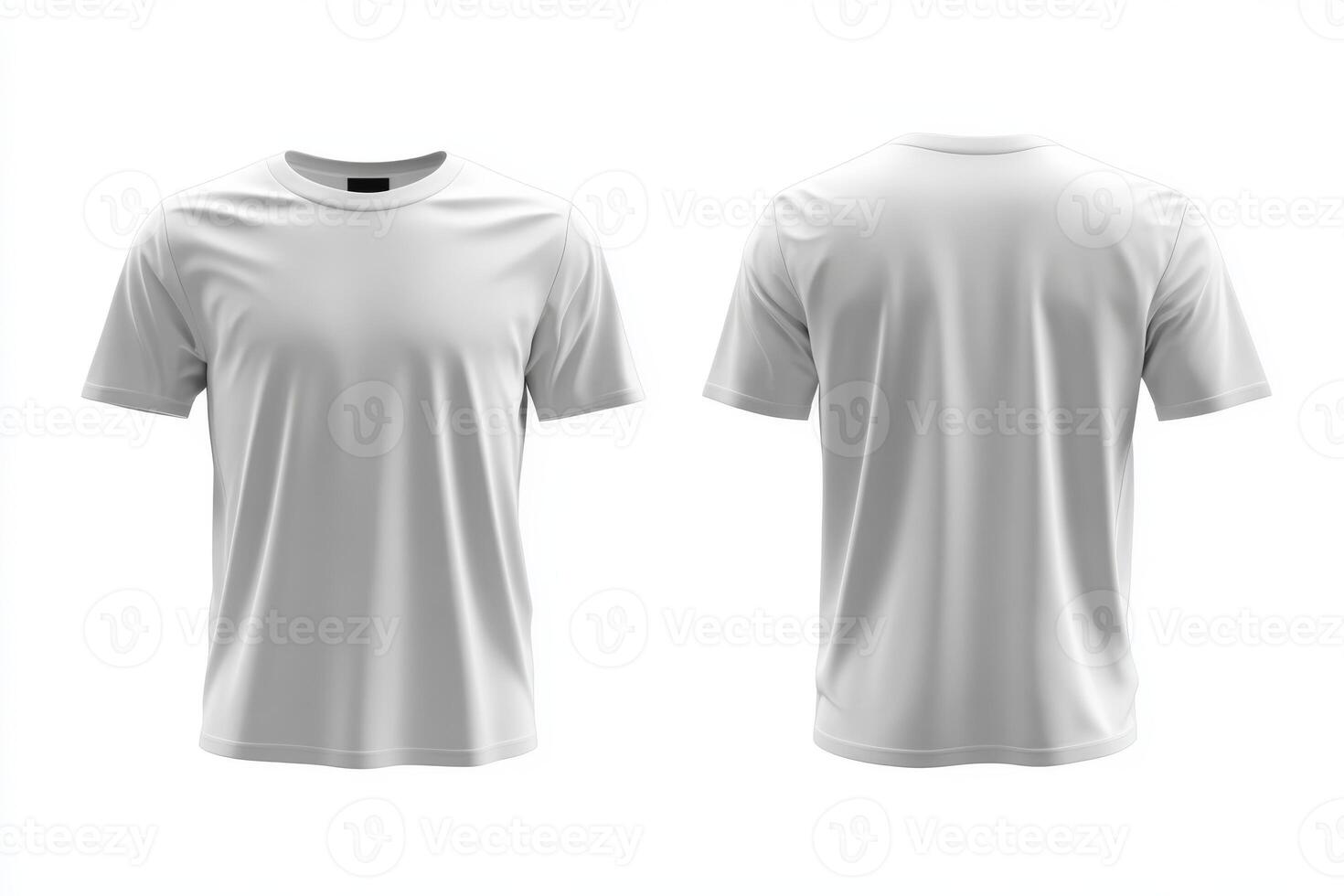 This oversized white tshirt mockup showcases views from the front and back, making it perfect for presenting your unique designs and attracting potential buyers to boost sales across platforms photo