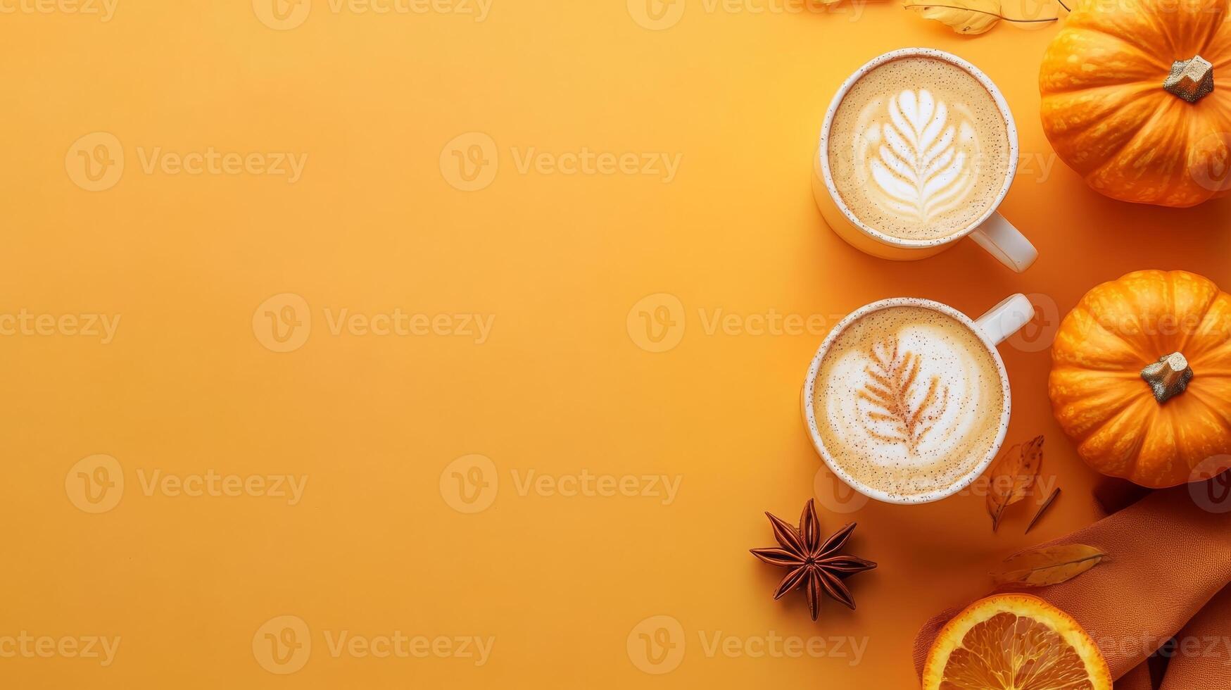 Embrace the cozy autumn vibe with delicious pumpkin lattes perfect for Thanksgiving. They blend fresh seasonal ingredients and warm spices to celebrate this wonderful time of year photo