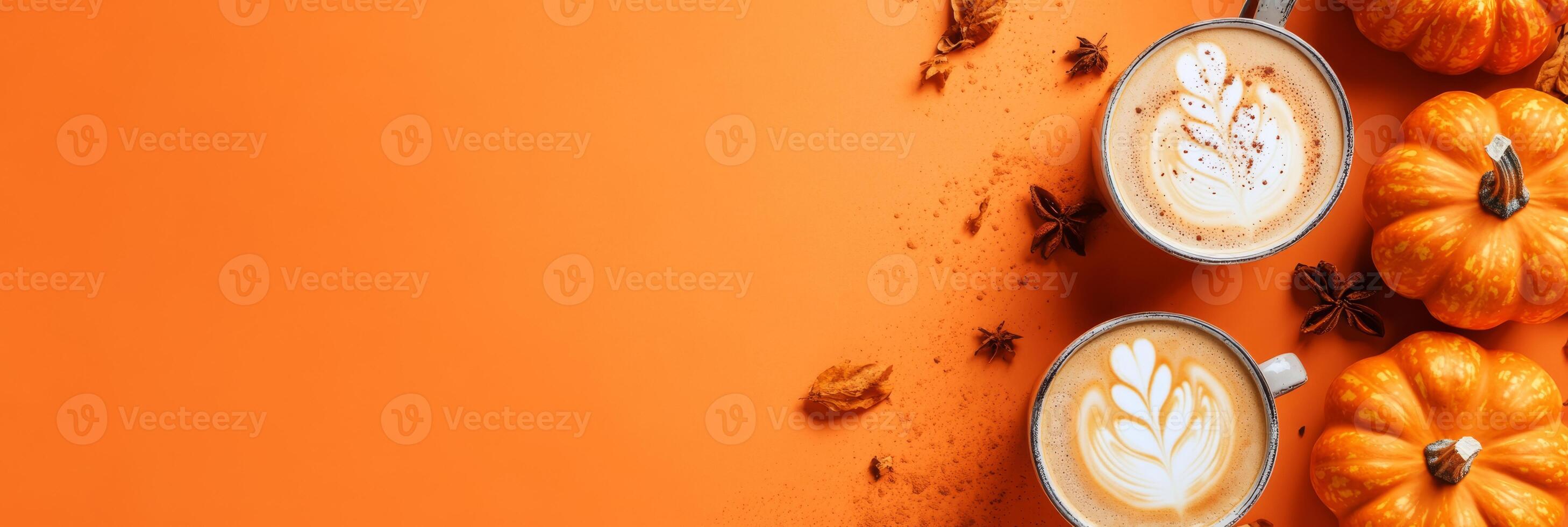 This October, immerse yourself in the delightful flavors of pumpkin lattes and savor seasonal treats. They are perfect for cozy gatherings and Thanksgiving celebrations, creating warm memories photo