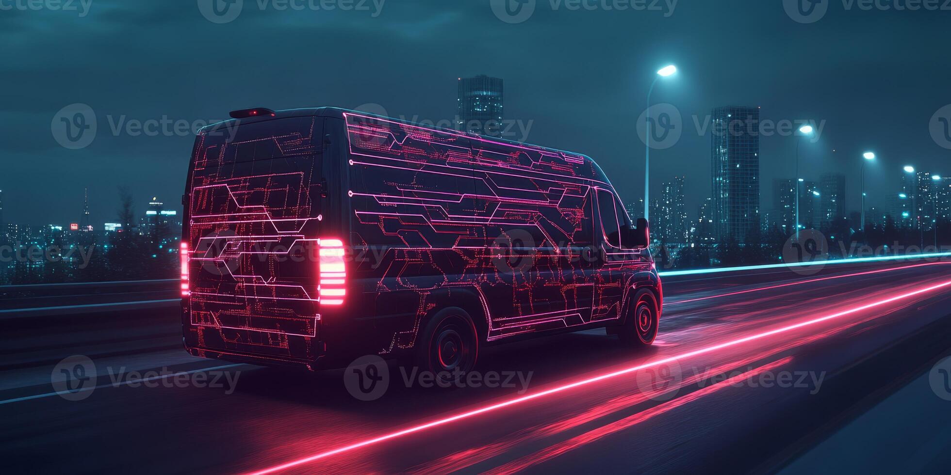 Explore the future of urban delivery with GPStracked selfdriving vans that deliver packages to your doorstep, all managed through a userfriendly smartphone app for enhanced customer service photo