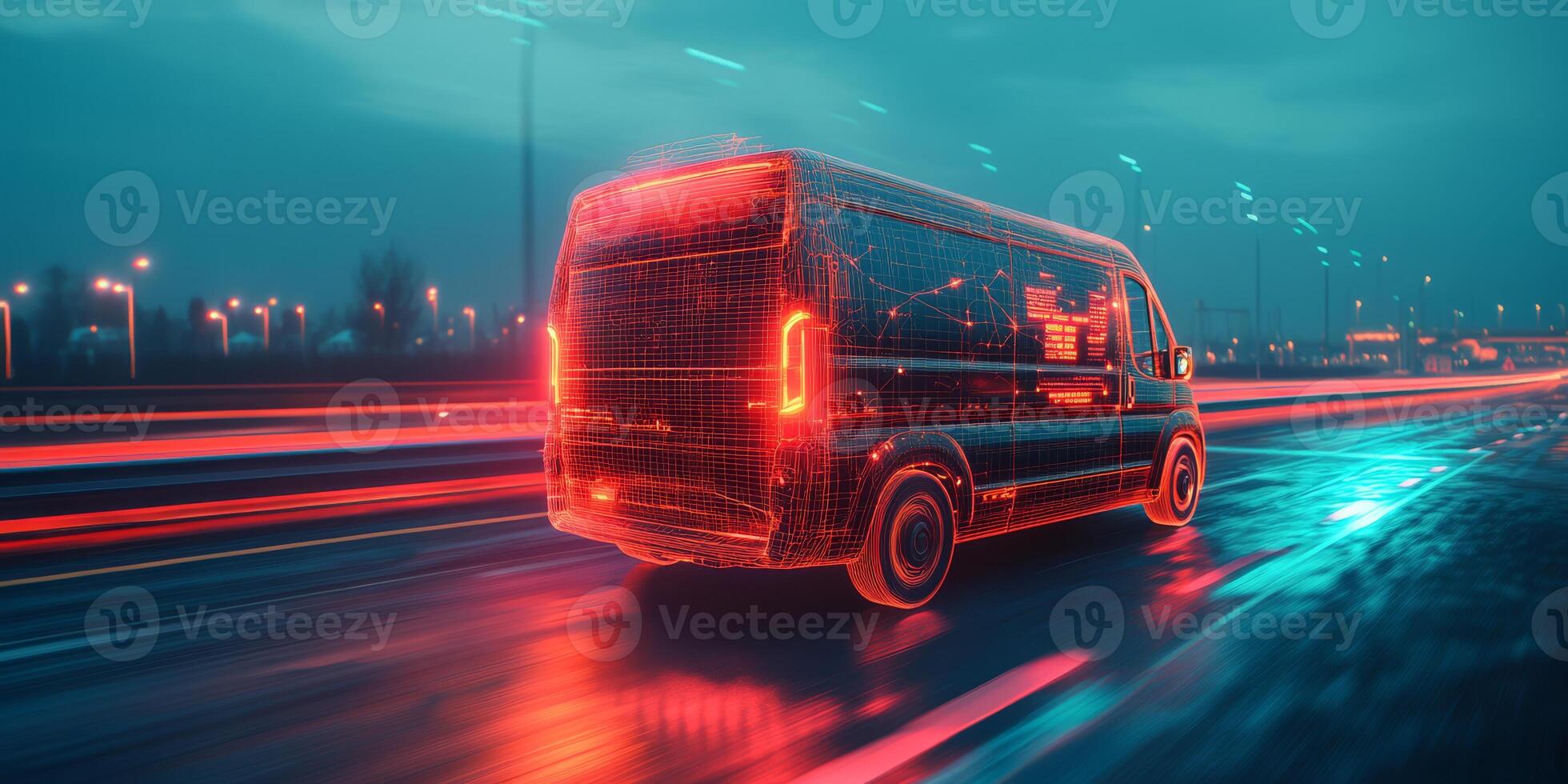Discover the future of package delivery with selfdriving vans delivering directly to your door, managed by a userfriendly app using advanced GPS for accurate navigation and tracking photo