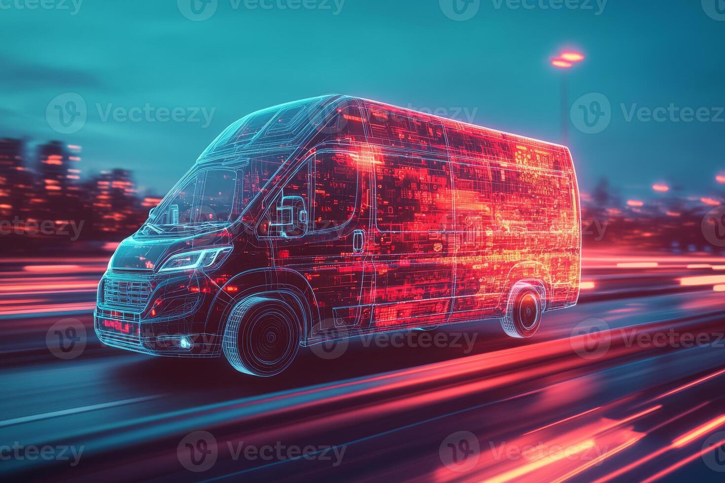 We are transforming deliveries with selfdriving vans using advanced GPS, accessible via a smartphone app, improving package delivery efficiency in urban areas, making it faster and more reliable photo