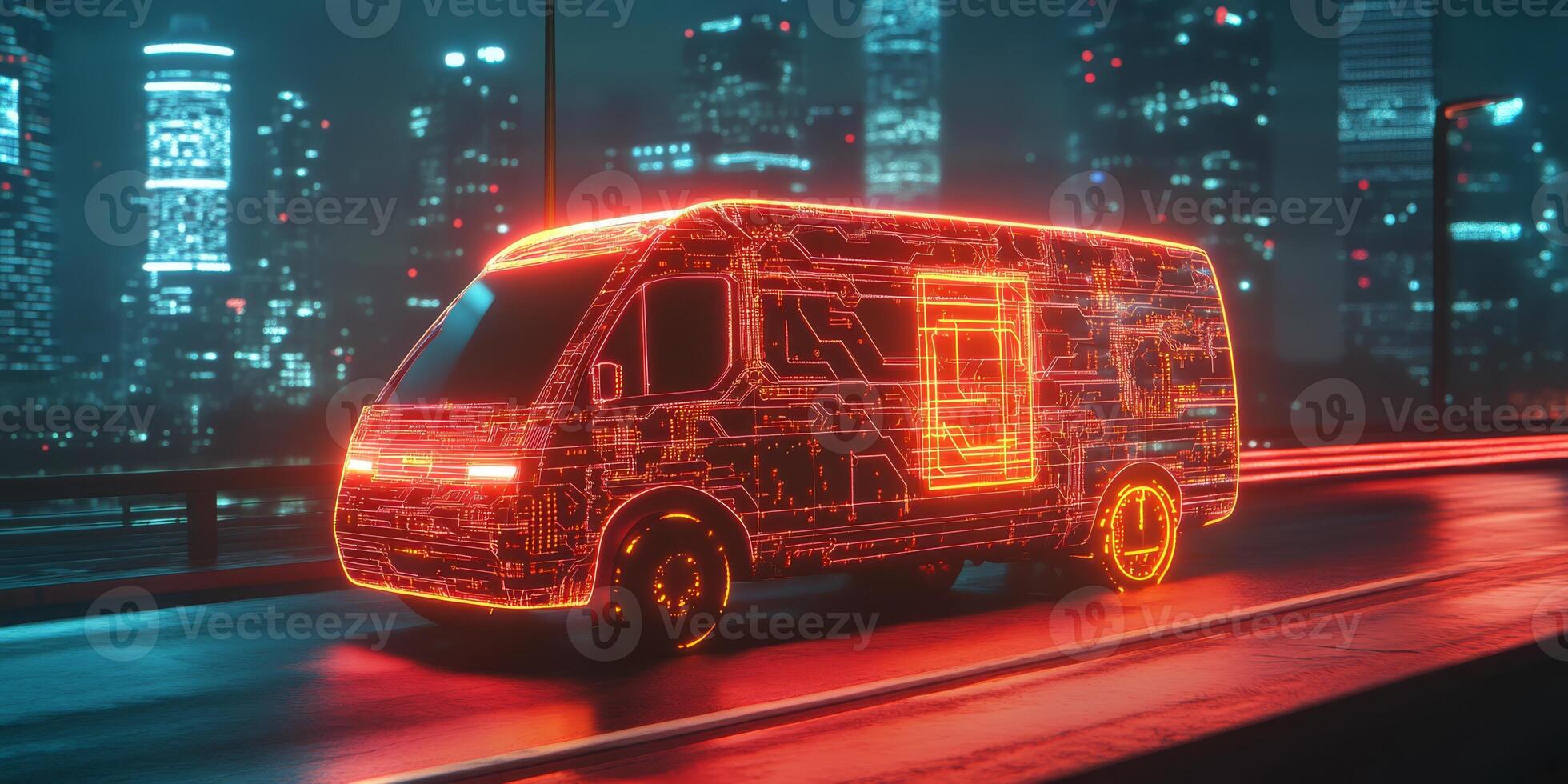 Discover the revolutionary selfdriving delivery van for urban logistics, easily tracked in realtime via a smartphone app, enhancing efficiency and ensuring secure package delivery to your doorstep photo