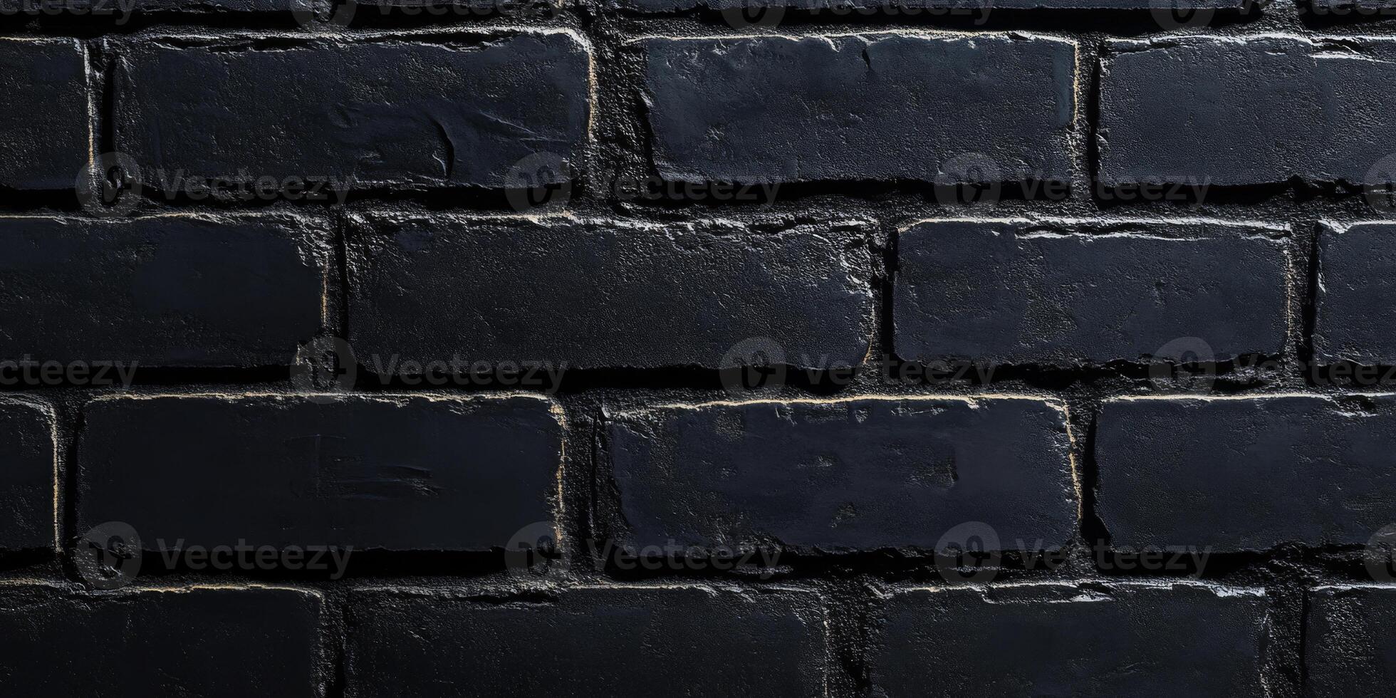 A closeup view of a uniquely textured black brick wall serves as a striking architectural background and presents an inspiring design reference that can be utilized for various creative projects photo