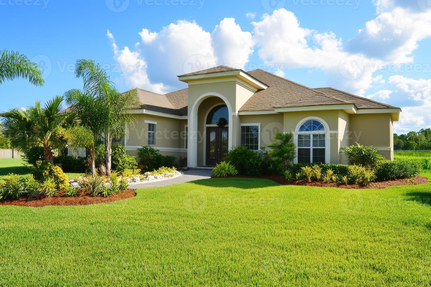 Come and explore this delightful singlefamily home that boasts a spacious layout and modern design, all set amidst vibrant landscaping in a peaceful and serene suburban community, perfect for living photo
