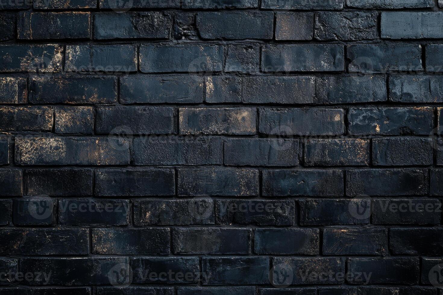 A closeup image of a textured black brick wall reveals a minimalistic and abstract design, featuring intricate patterns and deep shadows that enhance its visual appeal and impact photo