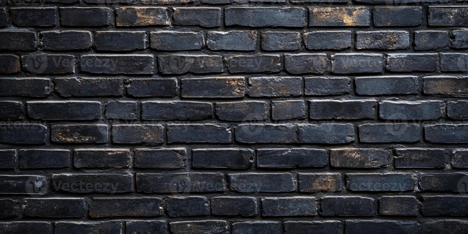 This image features a closeup view of a textured black brick wall, showcasing a minimalist and abstract design that encapsulates a dark aesthetic, emphasizing its unique characteristics and details photo