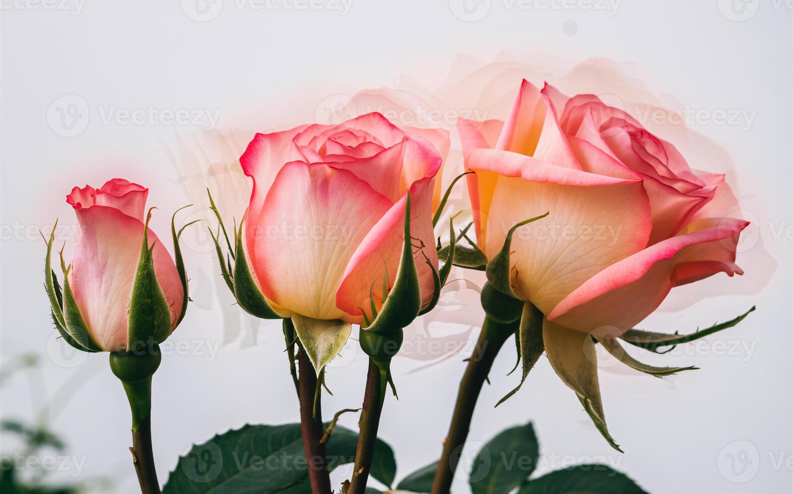 Time-Lapse Blooming Rose with Motion Blur for a Dynamic Valentine Background photo
