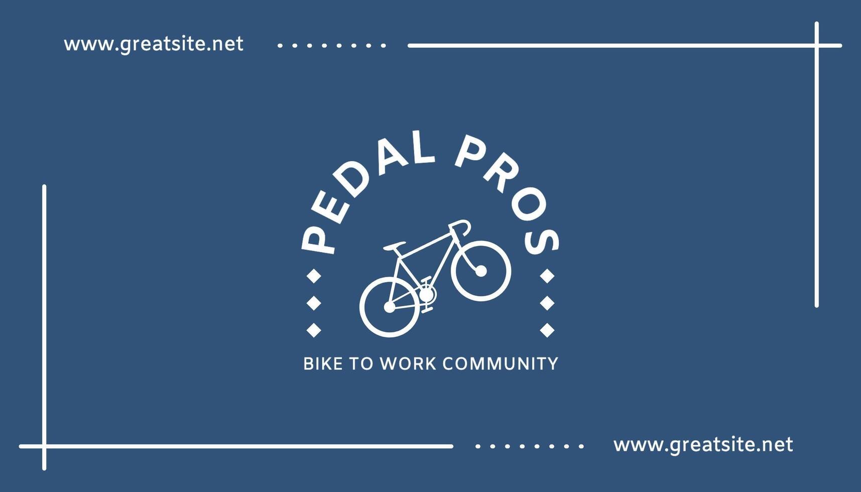 Bike to Work Community Business Card (Horizontal) template