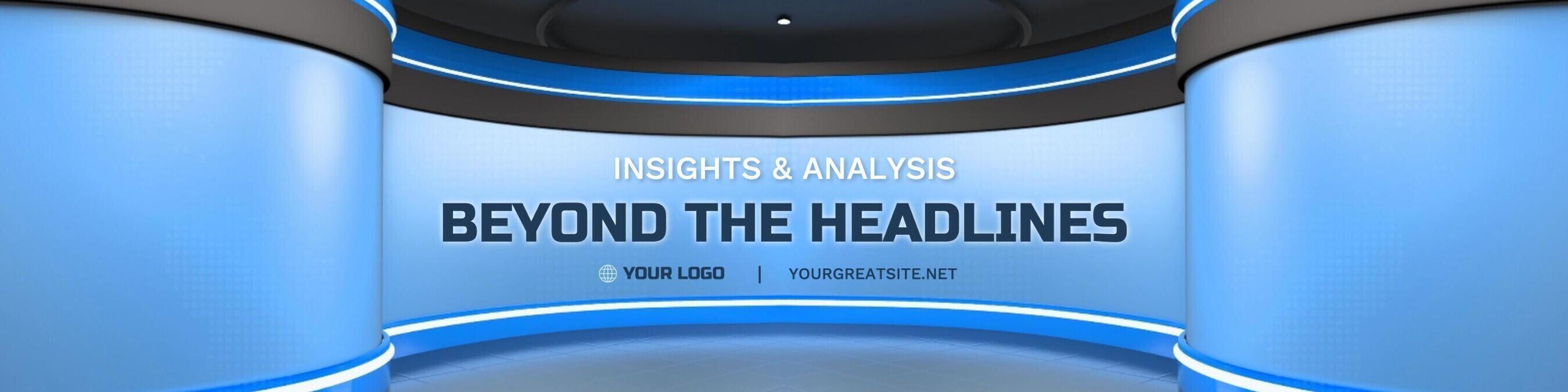 News Linkedin Banner template