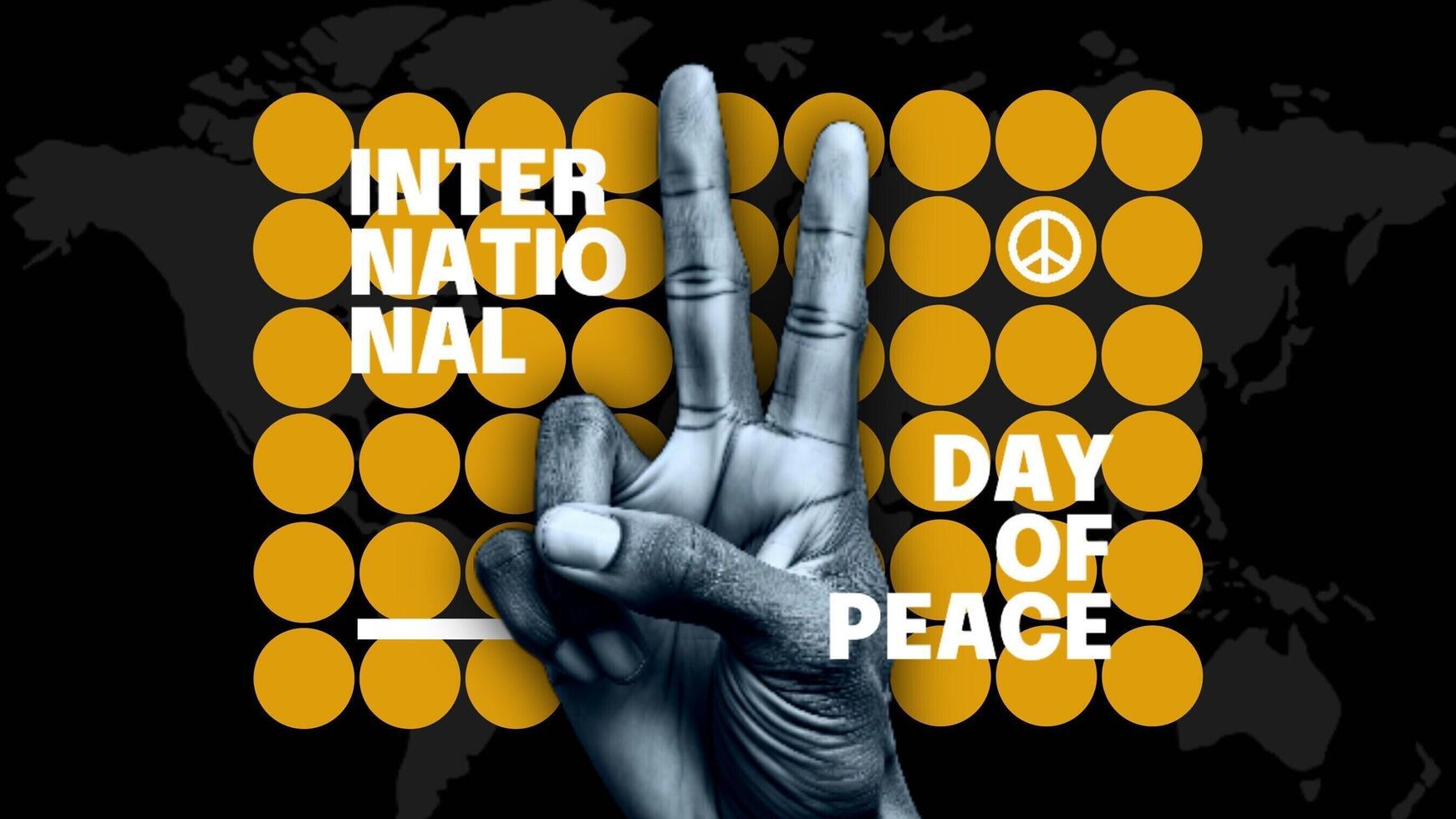 International Day of Peace Mobile Facebook Cover Template