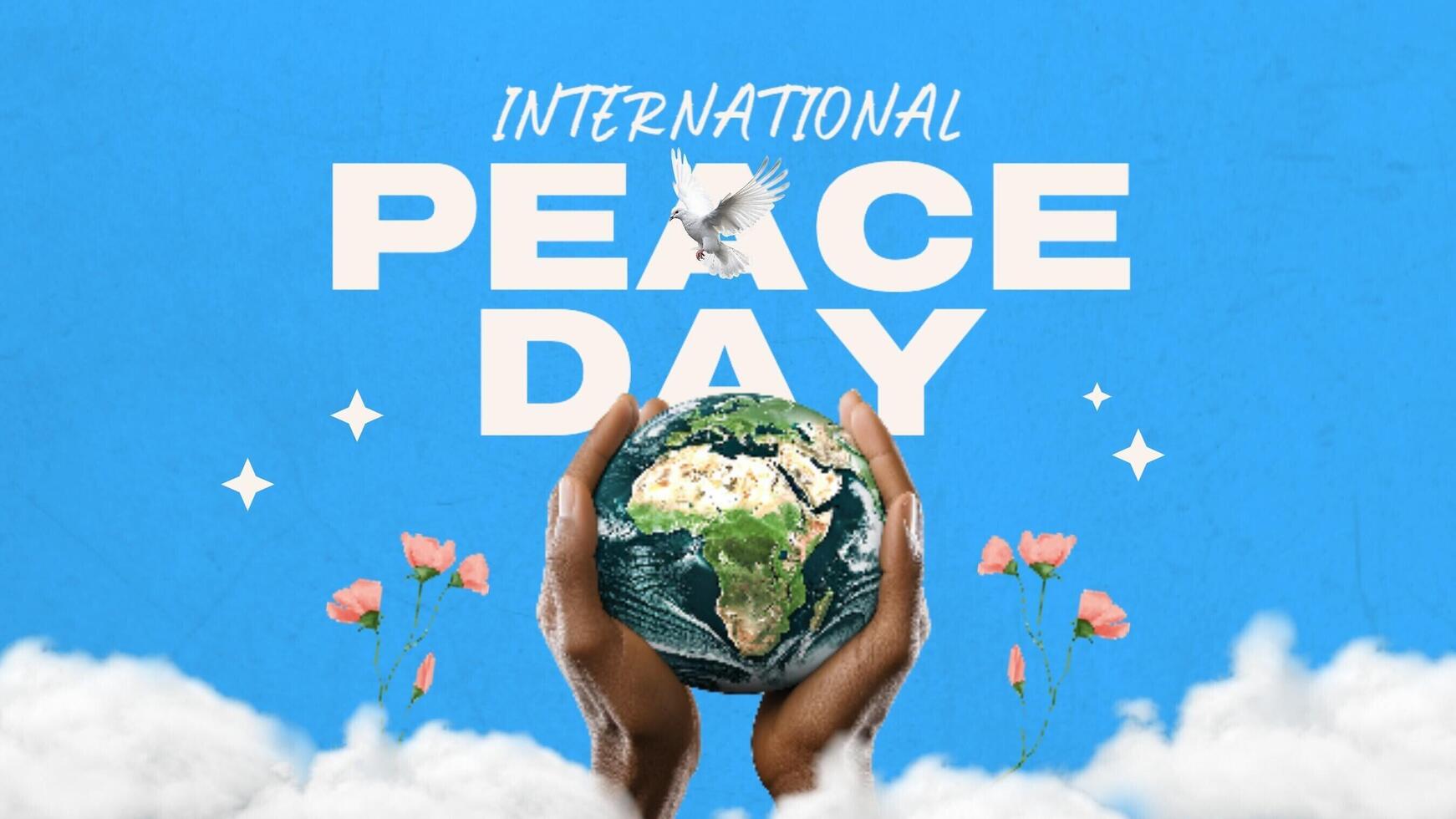 international peace day social media banner for facebook mobile template