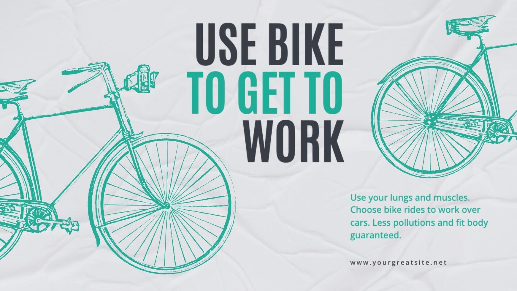 bike to work facebook cover for mobile template design ideas