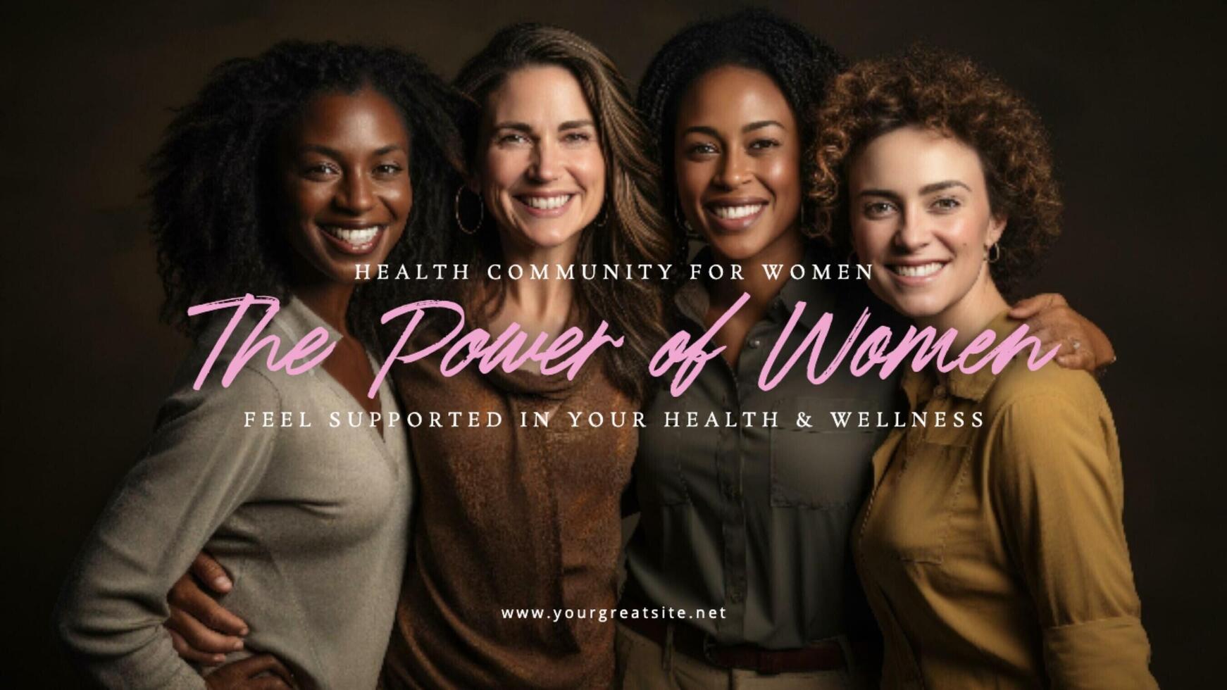 women health center social media cover for facebook mobile template