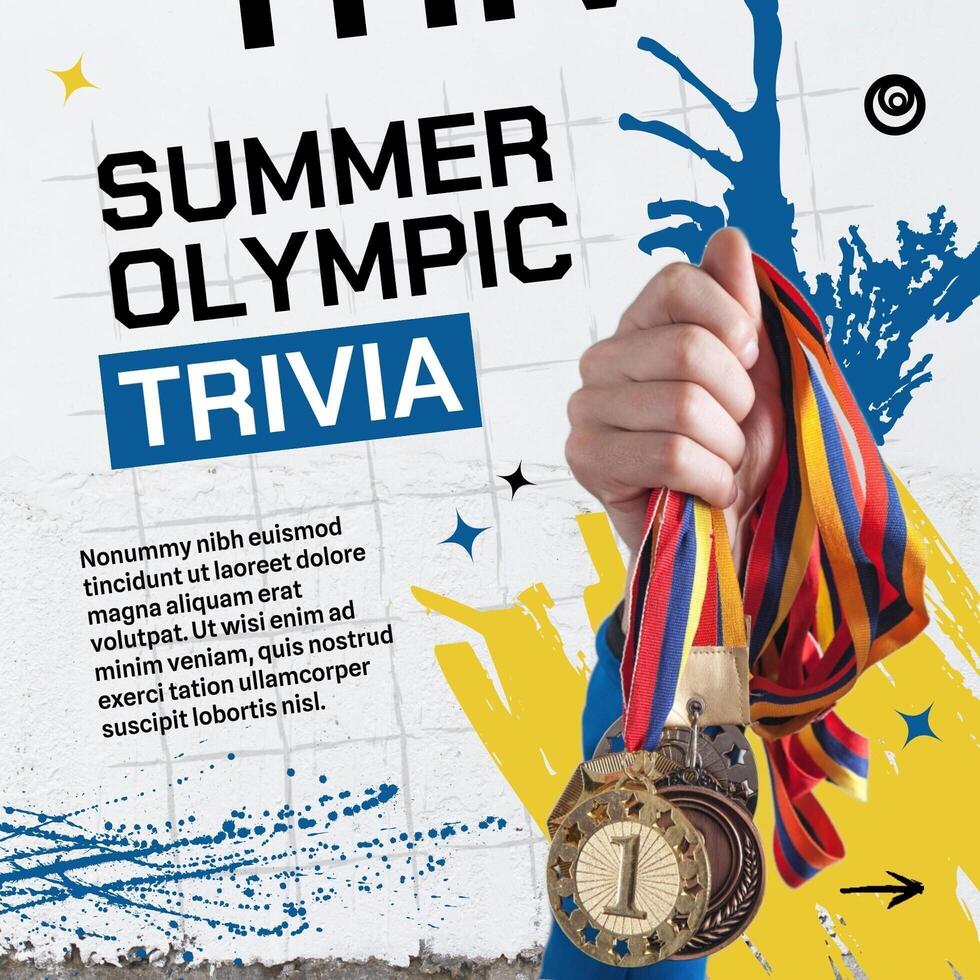 Summer Olympic Trivia LinkedIn Post Template