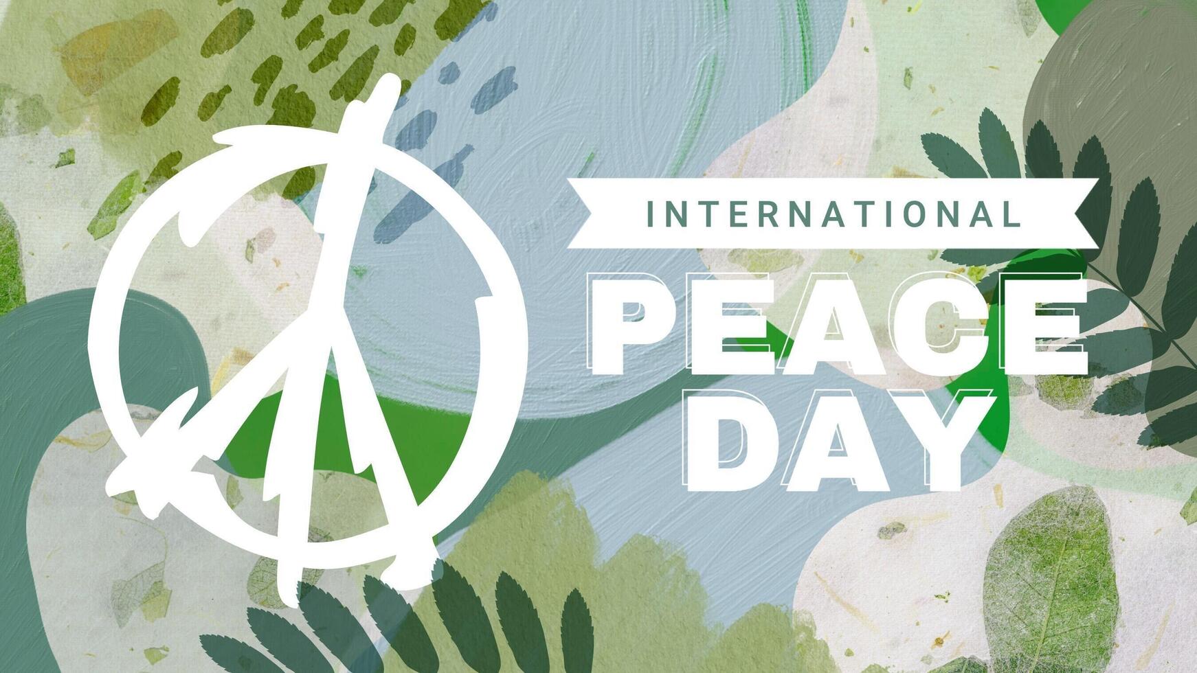 International Peace Day Twitter Post template