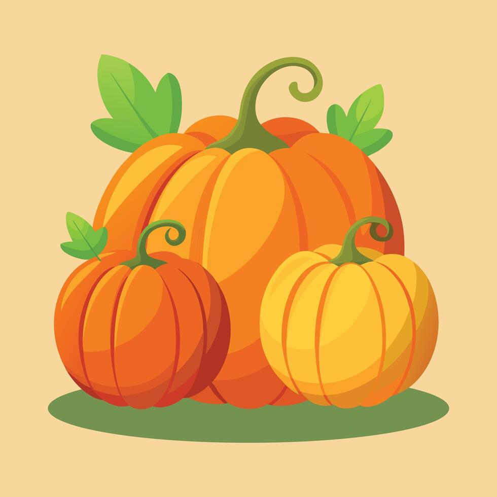 Pumpkin Various Shapes unique design vector