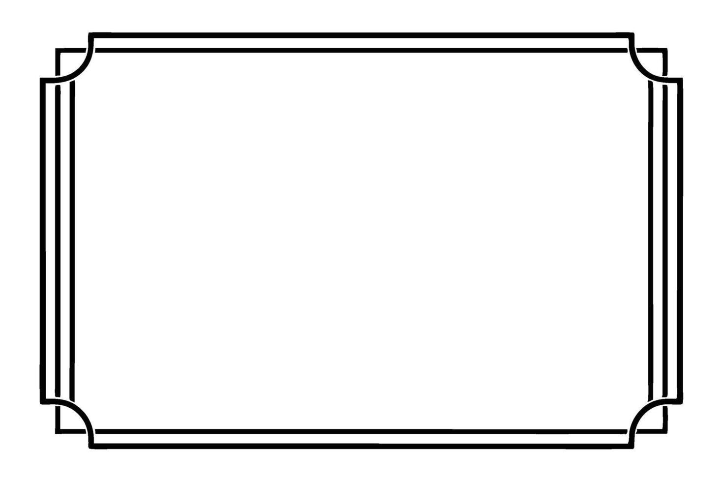 Black and White Frame vector