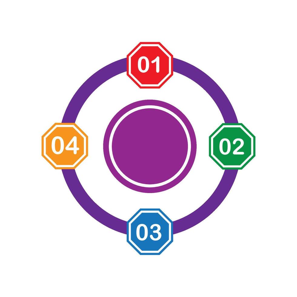 information circle diagram icon illustration design template vector
