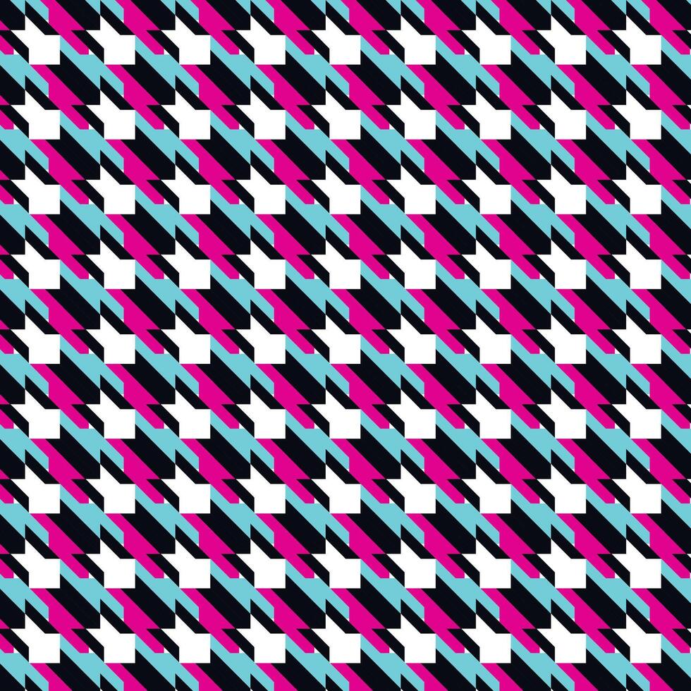 houndstooth textile pattern vector
