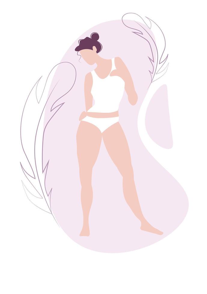 woman underwear softness soft vector