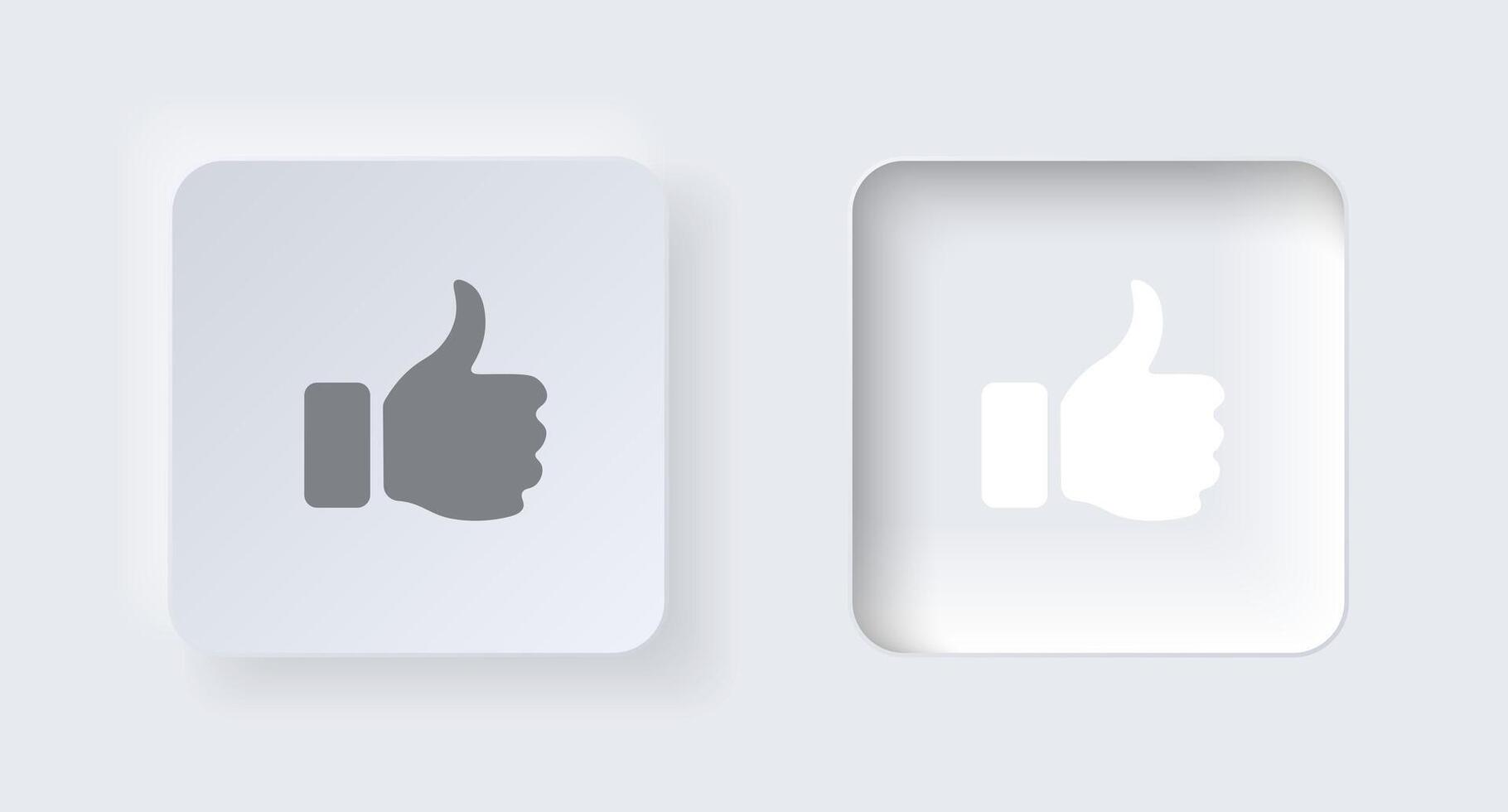 Neumorphic on and off button for interface application or web design. Simple elegant neumorphism trendy designs element UI components isolated on white background. vector