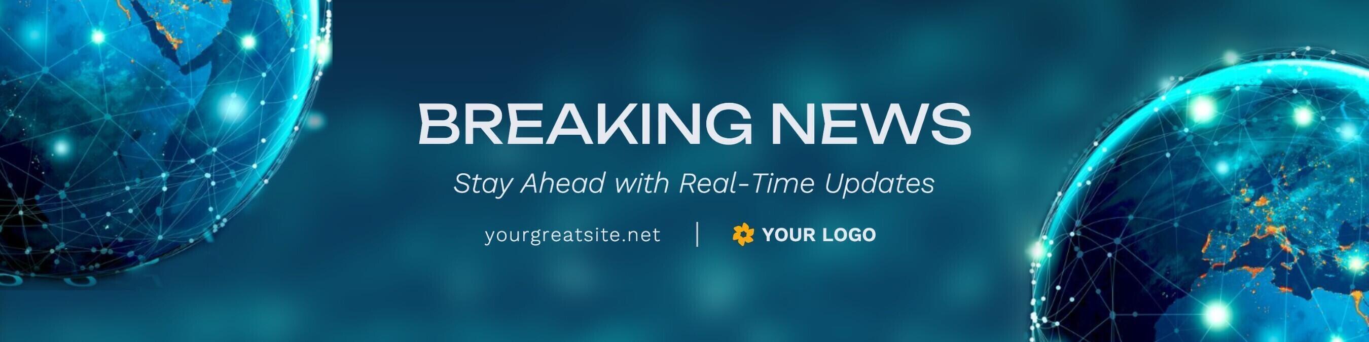 News Linkedin Banner template