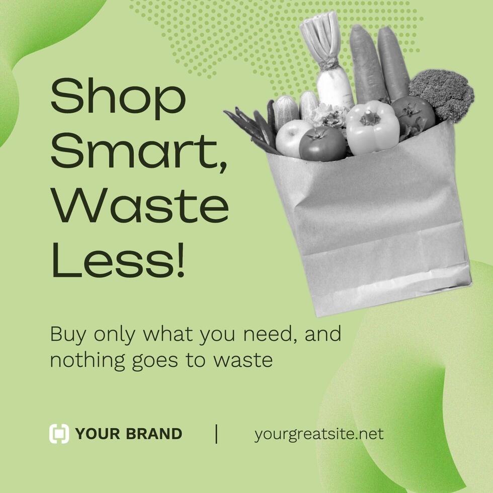 Food Waste Instagram Post template